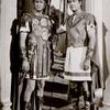 Unidentified actor and Robert Taylor in the motion picture Quo Vadis