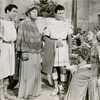 Leo Genn, Peter Ustinov, Robert Taylor, and Deborah Kerr in the motion picture Quo Vadis