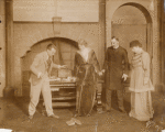 Charles Maude, Mary Lawton, Reginald Besant, and Ernita Lascelles in the stage production The Philanderer