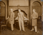 Charles Maude, W. R. Stavley, and unidentified actor in the stage production The Philanderer