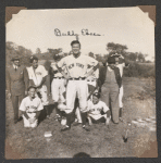 Buddy Ebsen (center) and unidentified baseball players
