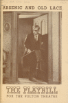 Playbill cover with Boris Karloff in the stage production Arsenic and Old Lace