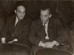 Richard Rodgers and Lorenz Hart during rehearsals for the stage production By Jupiter
