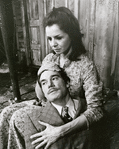 Mitchell Ryan and Salome Jens in the stage production A Moon for the Misbegotten