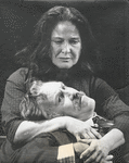 Jason Robards and Collen Dewhurst in the stage production A Moon for the Misbegotten