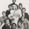 Candy Darling encircled by nine men (Robert Christian bottom center)