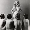 Sylvia Miles with four unidentified men