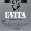 Window card for the stage production Evita