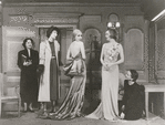 Ilka Chase (second from left) and unidentified cast members in the stage production The Women