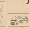 2. Cartoon of Konstantin Stanislavsky as Kareno; 4. Cartoon of Konstantin Stanislavsky with cart and angels