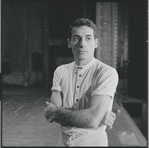 Choreographer Peter Gennaro in rehearsal for the stage production West Side Story
