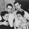 Chita Rivera, Ken LeRoy, Larry Kert and Carol Lawrence during rehearsal for West Side Story.