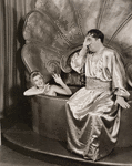 Ralph Dumke as the High Priest and Jarmila Novotna (Helen) in Helen Goes To Troy.