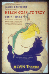Window card for the stage production Helen Goes to Troy