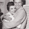Richard Burton and Julie Andrews at opening night party for Camelot