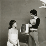 Lily Tomlin and unidentified man