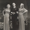 Peggy Wood, Clifton Webb and Leonora Corbett in Blithe Spirit.