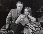 Charles Durning and Julie Harris during rehearsal of the stage production Au Pair Man