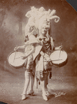 Silvio Hein and Matt Woodward performing "I Want to be a Drummer Boy" in the stage production Ziegfeld Follies of 1907