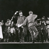 Zero Mostel with an unidentified dancer and ensemble in Fiddler on the Roof.