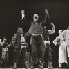 Zero Mostel with ensemble in Fiddler on the Roof.