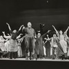 Zero Mostel with cast in Fiddler on the Roof.