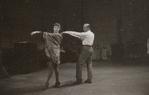 Sandra Church and Jerome Robbins during rehearsals for Gypsy.