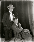 Oscar Hammerstein and Herbert Stothart backstage during rehearsals for the stage production Mary Jane McKane