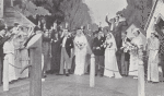 Stanley Holloway, Charlotte Greenwood, Esmond Knight and Victoria Hopper in the U.K. stage production Three Sisters