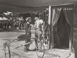 Lon McCallister and Walter Brennan in the motion picture Home in Indiana