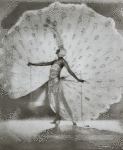 Dolores (Kathleen Mary Rose Wilkinson) as The White Peacock in Ziegfeld Midnight Frolic