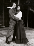 Alvin Lum and Marion Ramsey in the stage production Two Gentlemen of Verona