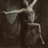 Thamara de Svirsky pictured barefoot, in veils and exotic dress