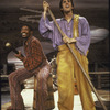 Roman Fruge (R) as Huckleberry and Michael Edward-Stevens as Jim in the touring company of the musical Big River, based on "The Adventures of Huckleberry Finn"