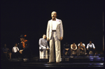 Actor Arthur Hammer (C) with cast in a scene from the Broadway play "Zoot Suit." (New York)
