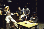 Actors (L-R) Ed Wheeler, Loretta Devine, Ruben Santiago-Hudson and Monte Russell in a scene from the New York Shakespeare Festival production of the play, "East Texas Hot Links" (New York)