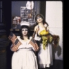 Actresses (L-R) Lola Pashalinski and Cynthia Gillette in a scene from the New York Shakespeare Festival production of the play, "Egyptology" (New York)