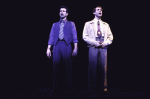 Actors (L-R) James Naughton and Gregg Edelman in a scene from the Broadway musical "City of Angels" (New York)