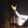 Actors (L-R) Rene Auberjonois and Gregg Edelman in a scene from the Broadway musical "City of Angels" (New York)