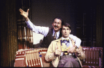 Actors (L-R) Rene Auberjonois and Gregg Edelman in a scene from the Broadway musical "City of Angels" (New York)
