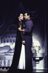 Actors Dee Hoty and James Naughton in a scene from the Broadway musical "City of Angels" (New York)