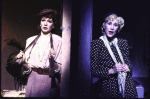 Actresses (L-R) Kay McClelland and Randy Graff in a scene from the Broadway musical "City of Angels" (New York)