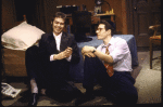 Actors (L-R) Richard Cray and Rob Morrow in a scene from the Off-Broadway musical "The Chosen" (New York)