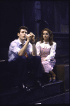 Actors Rob Morrow and Lynnette Perry in a scene from the Off-Broadway musical "The Chosen" (New York)