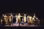 Actress Carolee Carmello (C) with cast in a scene from the National tour of the Broadway musical "Chess" (Miami)