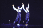 Actors (L-R) John Mineo & Wayne Cilento in a scene fr. the Broadway musical "Dancin'."