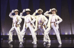 Actors (L-R) James Dunne, Zelda Pulliam, Eugene Little & Valerie-Jean Miller in a scene fr. the replacement cast of the Broadway musical "Dancin'."