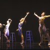 Actresses (L-R) Sandahl Bergman, Valarie Pettiford, Vicki Frederick & Cynthia Onrubia in a scene fr. the Chicago cast of the Broadway musical "Dancin'."