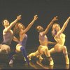 Actors (L-R) Stuart Carey, Vicki Frederick, Hinton Battle & Sandahl Bergman in a scene fr. the Chicago cast of the Broadway musical "Dancin'."