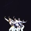 Actors (L-R) Lois Englund, Frank Mastrocola & Valerie-Jean Miller in a scene fr. the Chicago replacement cast of the Broadway musical "Dancin'."